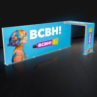 Backlit Trade Show Booth with Archway