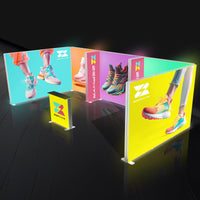 10x20 Backlit Trade Show Booth SEG Partition