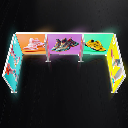 10x20 Backlit Trade Show Booth SEG Partition