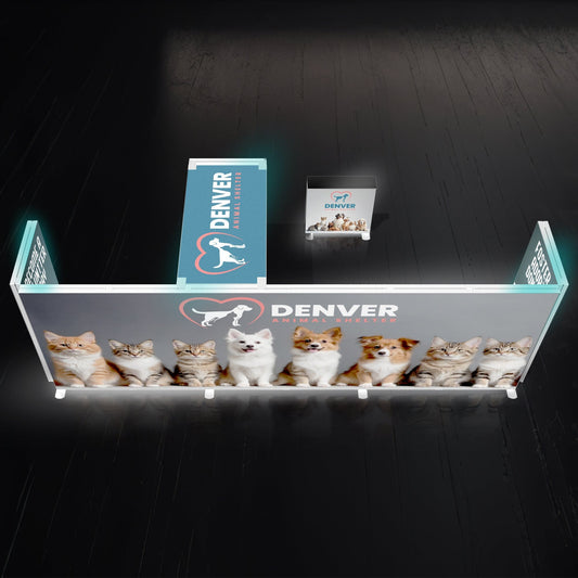 10x20 Backlit Single Archway SEG Trade Show Booth Display