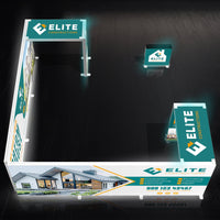 20x20 Backlit Double Archway SEG Trade Show Booth Display
