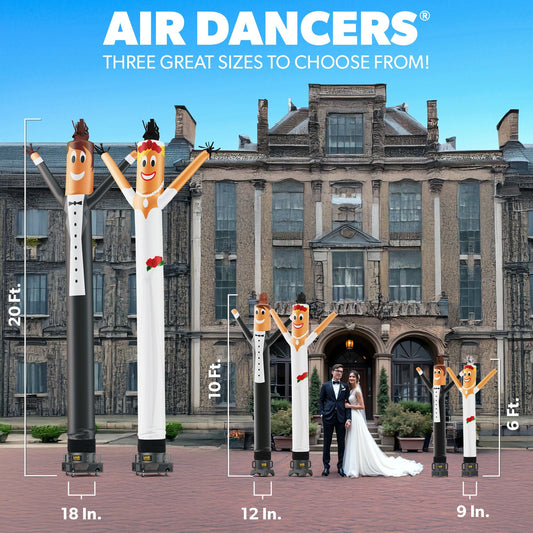 Bride & Groom Air Dancers® Inflatable Tube Man Character Sets