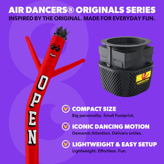 Air Dancers® Originals Inflatable Tube Man Open Red
