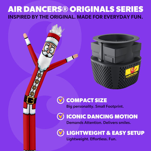 Air Dancers® Originals Inflatable Tube Man Santa