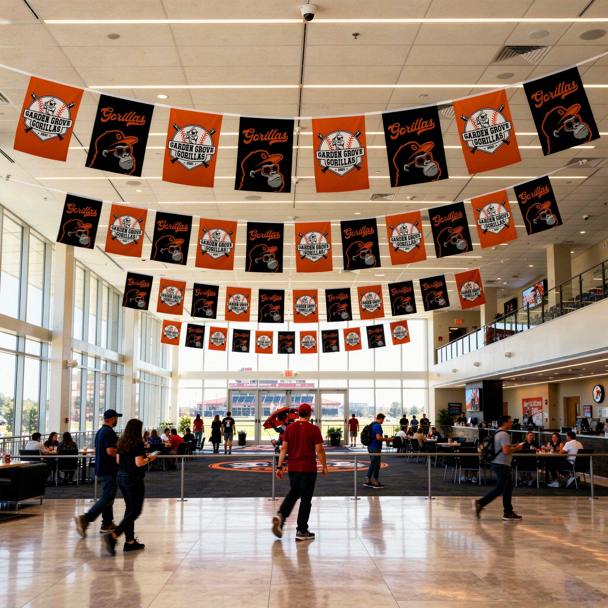 Custom Double-Sided Print String Pennant Flags