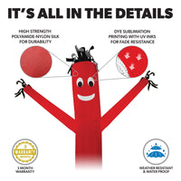 Air Dancers® Inflatable Tube Man Red, White, and Green 