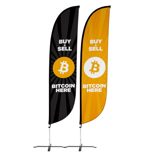 BTM Machine 11ft Feather Flag 
