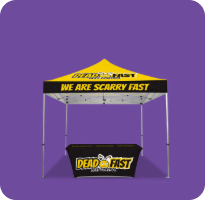 TENTS WITH TABLE COVERS