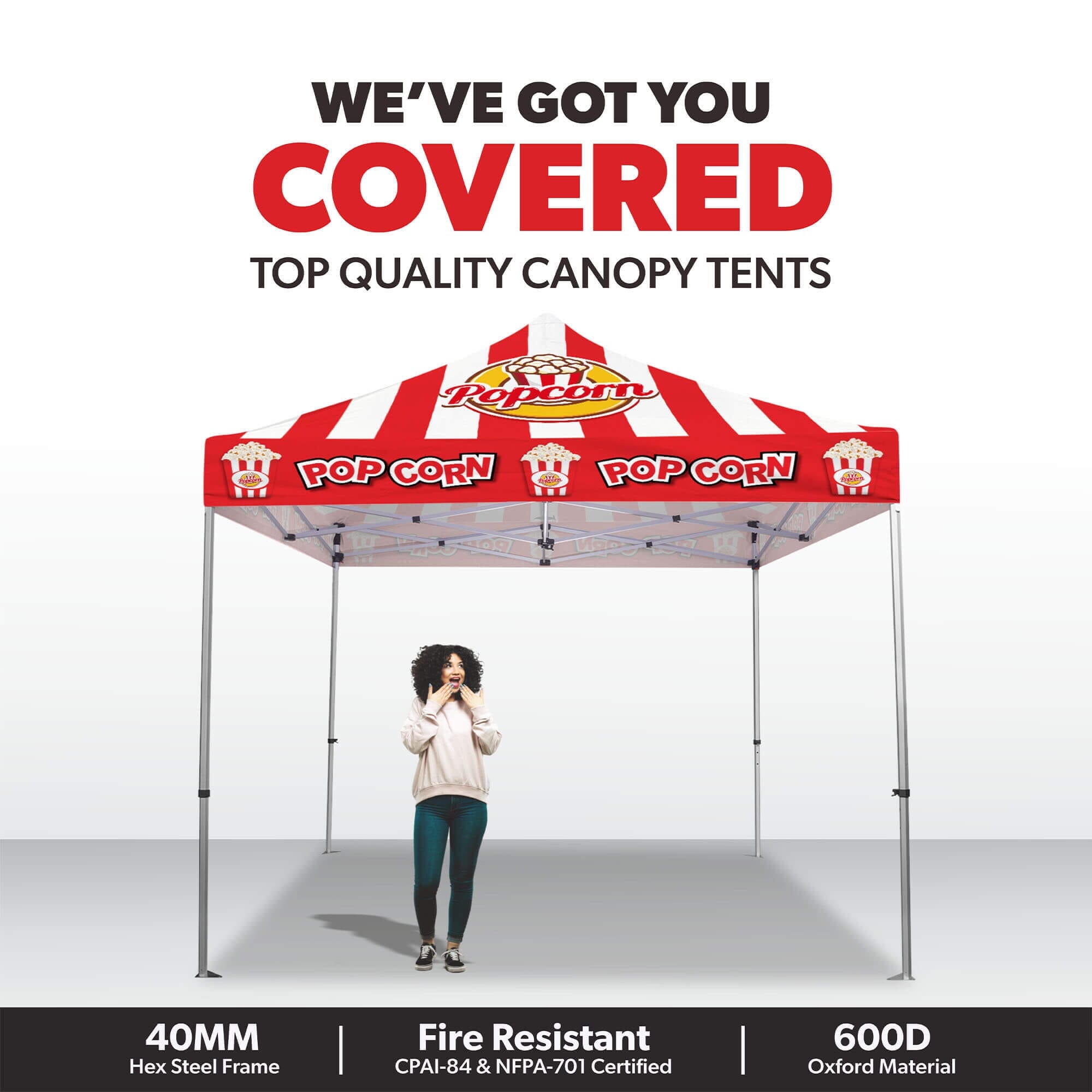 Custom Canopy Tent with Table Cover