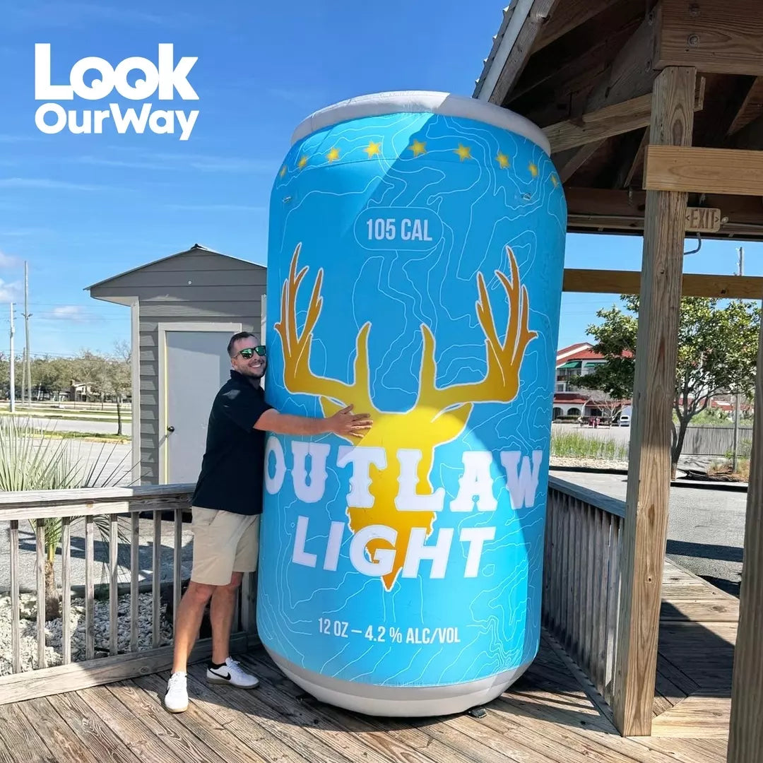 Outlaw Light Beer Custom Inflatable Can
