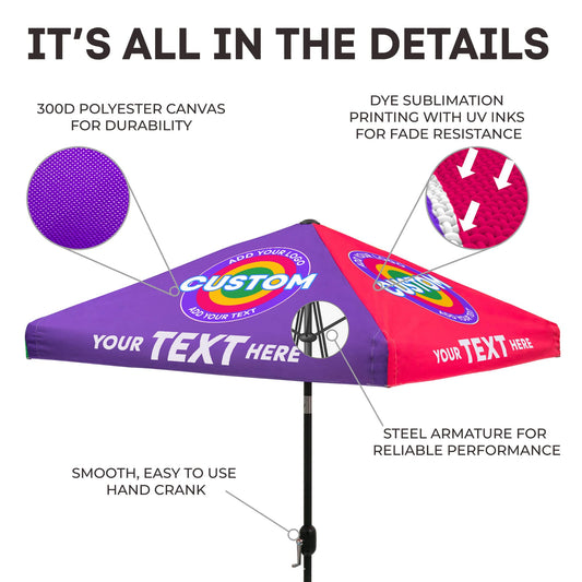 Custom Market Umbrella Small (4-Panel) 