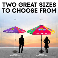 Custom Market Umbrella Large (6-Panel) 