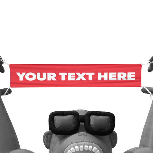 Custom Replacement Banners for Giant Inflatable Gorilla
