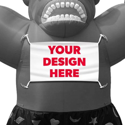 Custom Replacement Banners for Giant Inflatable Gorilla