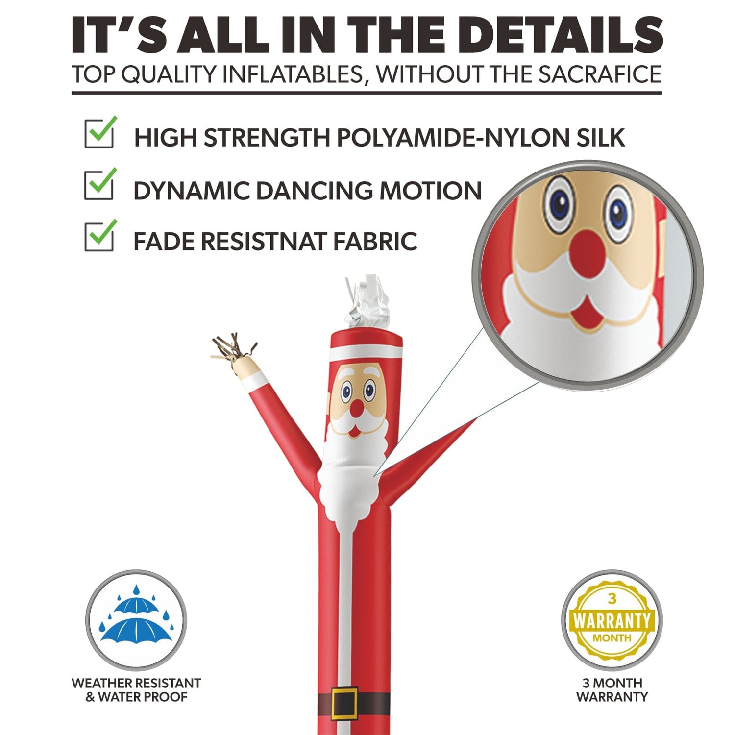 Air Dancers® Santa Claus 3-Pack 