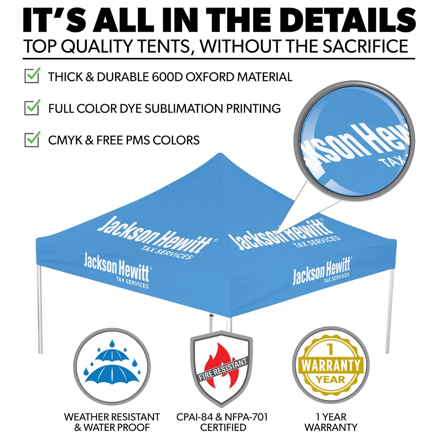 Jackson Hewitt Canopy Tent 