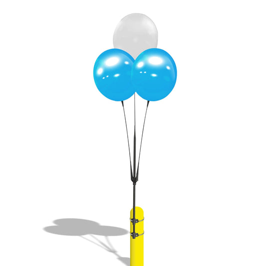 White and Blue Reusable Vinyl Balloon Cluster Kit 10M8011110