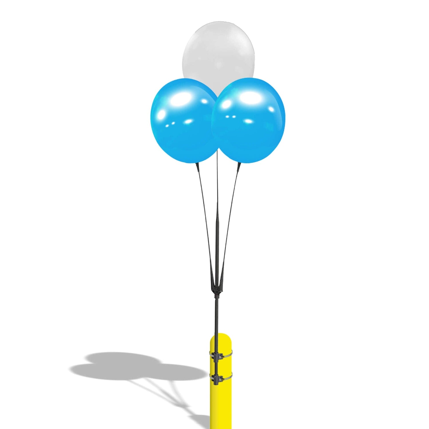 White and Blue Reusable Vinyl Balloon Cluster Kit 10M8011110