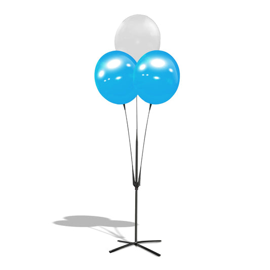 White and Blue Reusable Vinyl Balloon Cluster Kit 10M8011108