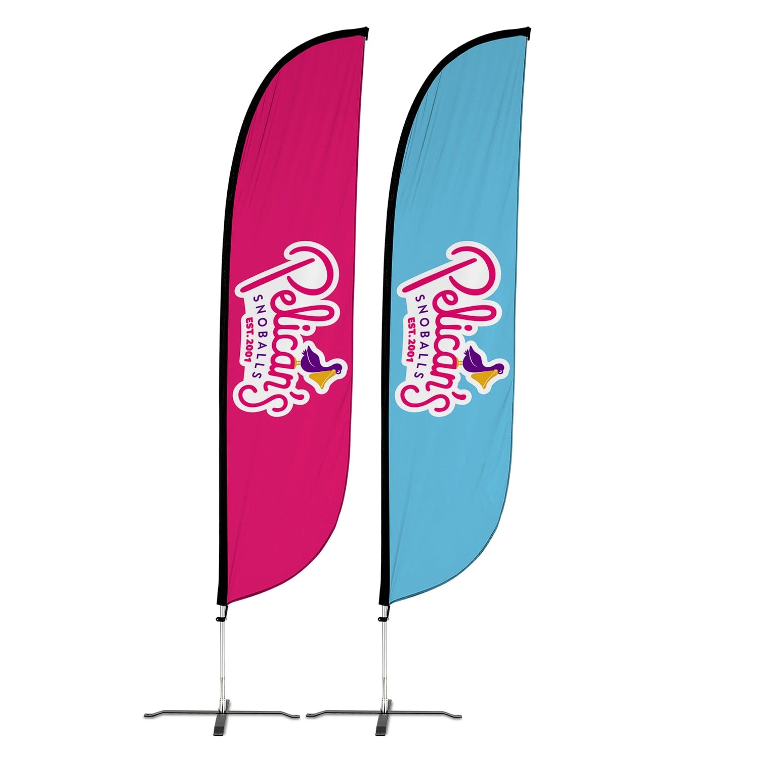 Pelican's Snoballs "Logo" 12ft Feather Flag 