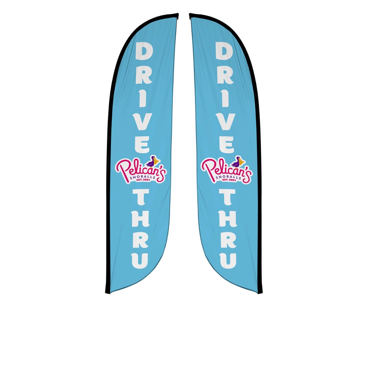 Pelican's Snoballs "Drive-Thru" 12ft Feather Flag 10M1200466