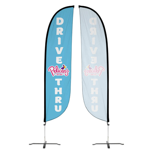 Pelican's Snoballs "Drive-Thru" 12ft Feather Flag 10M1200465