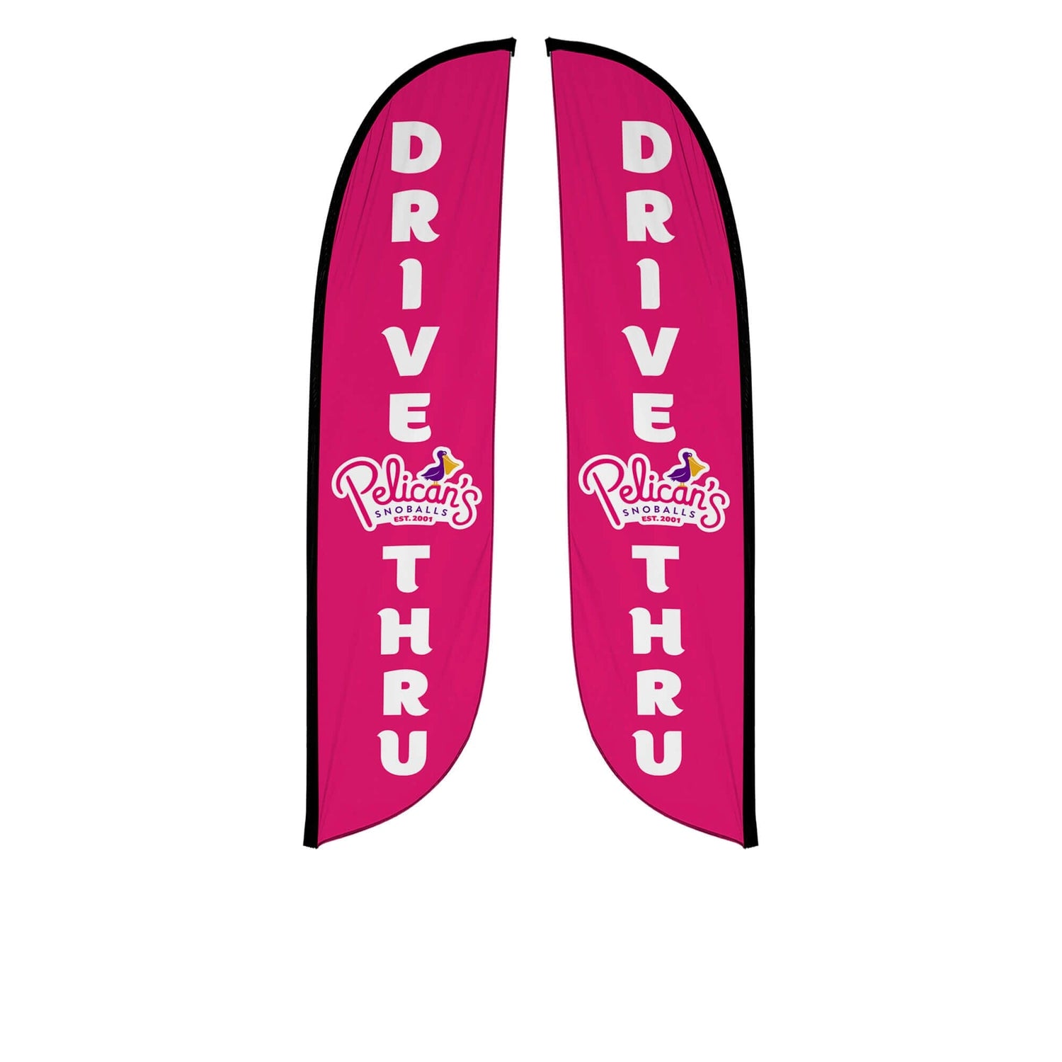 Pelican's Snoballs "Drive-Thru" 12ft Feather Flag 10M1200472