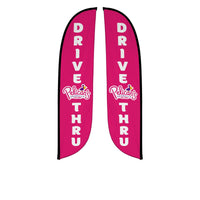 Pelican's Snoballs "Drive-Thru" 12ft Feather Flag 10M1200472