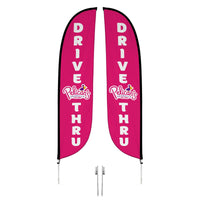 Pelican's Snoballs "Drive-Thru" 12ft Feather Flag 10M1200473