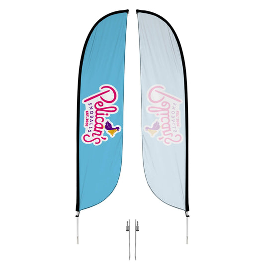 Pelican's Snoballs "Logo" 12ft Feather Flag 