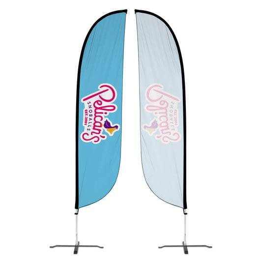 Pelican's Snoballs "Logo" 12ft Feather Flag 