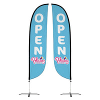 Pelican's Snoballs "Open" 12ft Feather Flag 10M1200456