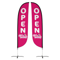 Pelican's Snoballs "Open" 12ft Feather Flag 10M1200462