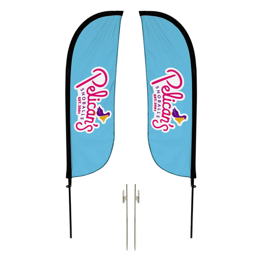 Pelican's Snoballs "Logo" 5ft Feather Flag 10M1200491