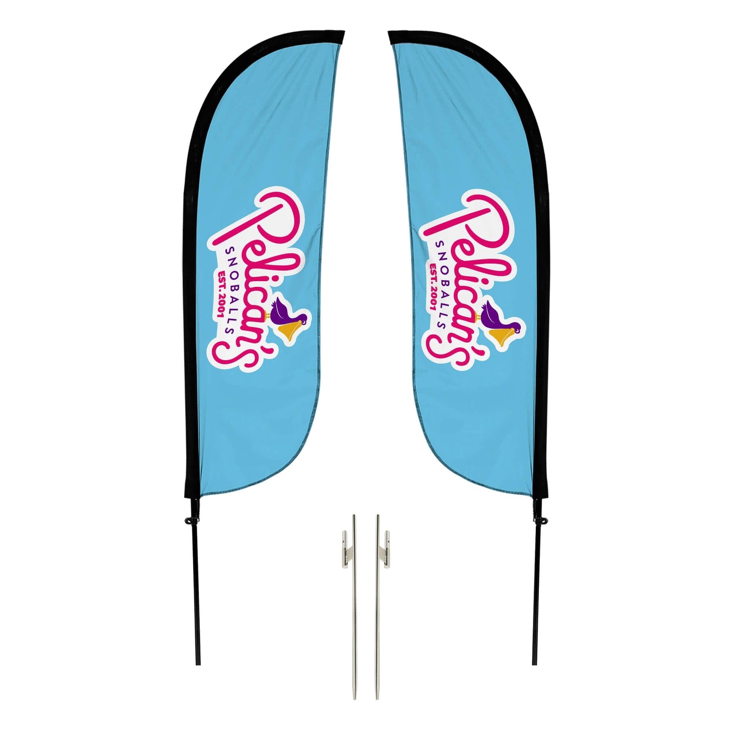 Pelican's Snoballs "Logo" 5ft Feather Flag 10M1200491