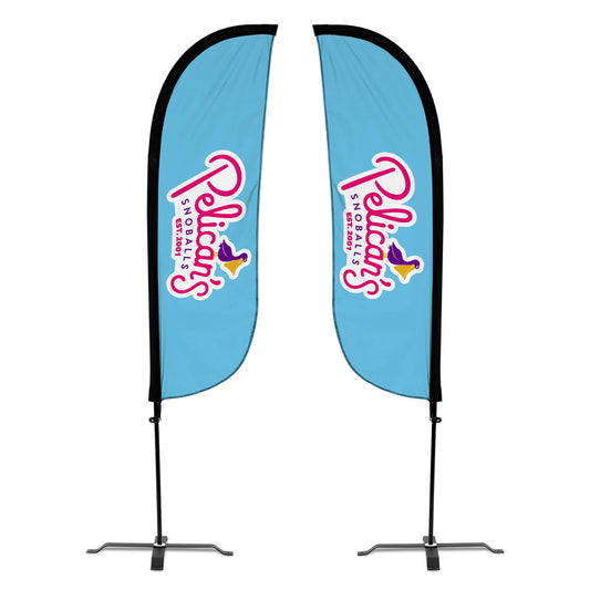 Pelican's Snoballs "Logo" 5ft Feather Flag 10M1200492