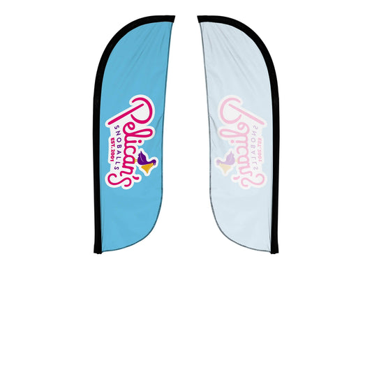 Pelican's Snoballs "Logo" 5ft Feather Flag 10M1200487