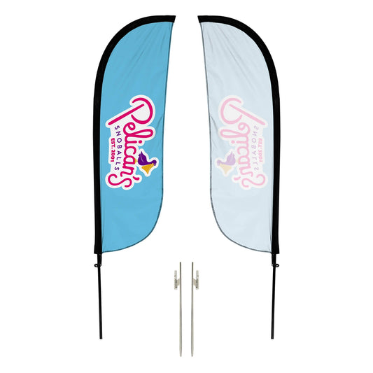 Pelican's Snoballs "Logo" 5ft Feather Flag 10M1200488