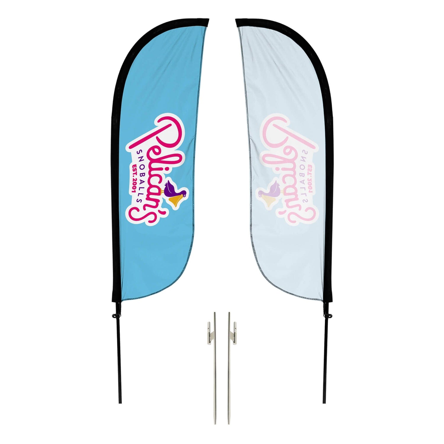 Pelican's Snoballs "Logo" 5ft Feather Flag 10M1200488