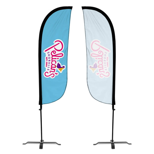 Pelican's Snoballs "Logo" 5ft Feather Flag 10M1200489