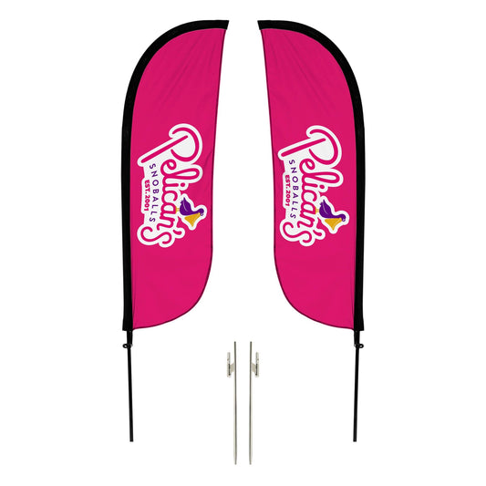 Pelican's Snoballs "Logo" 5ft Feather Flag 10M1200497
