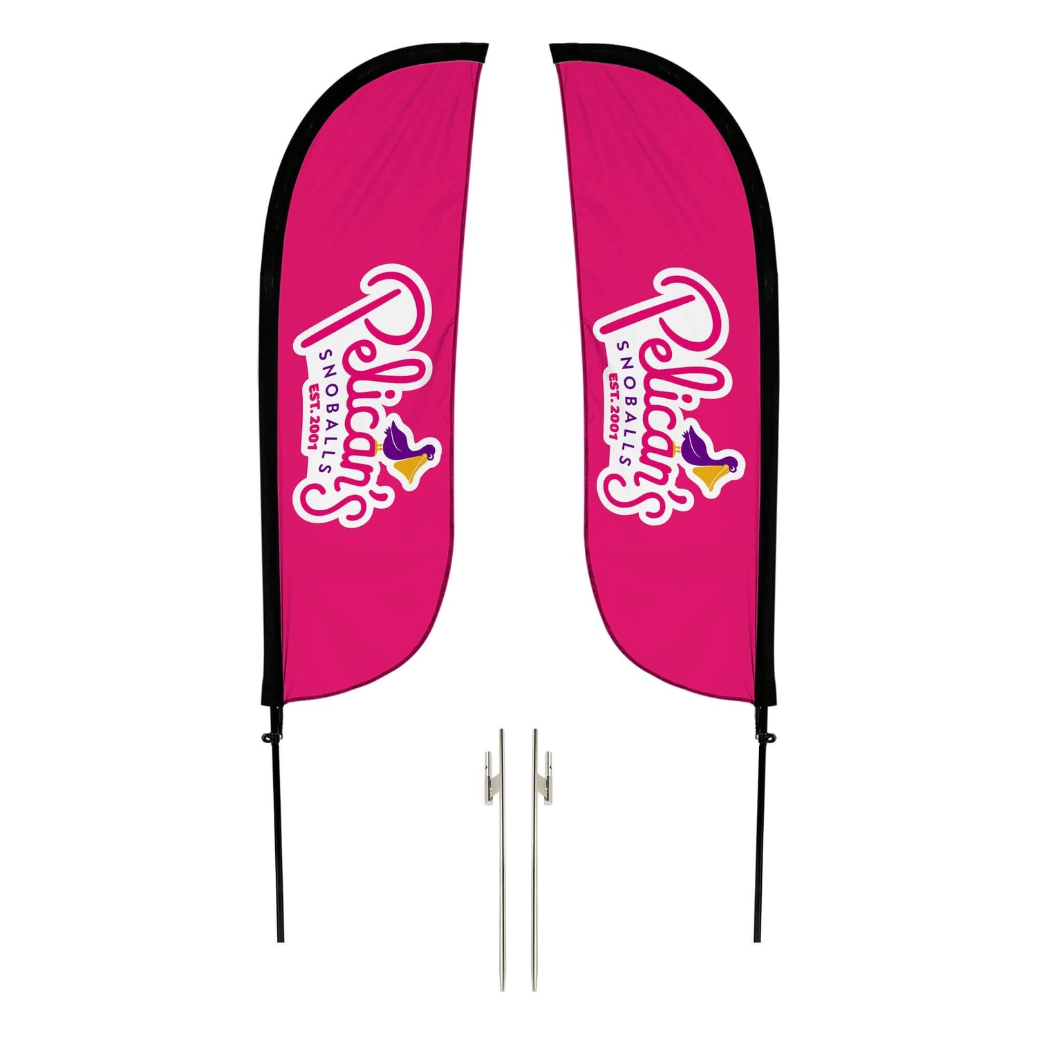 Pelican's Snoballs "Logo" 5ft Feather Flag 10M1200497