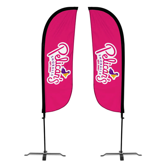 Pelican's Snoballs "Logo" 5ft Feather Flag 10M1200498