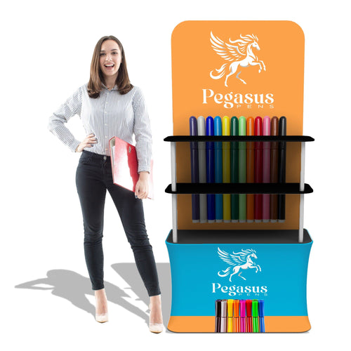 Trade Show Shelving Display w/ Back Wall