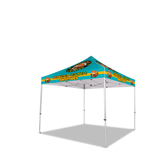 Custom Canopy Tent with Back Wall & Table Cover
