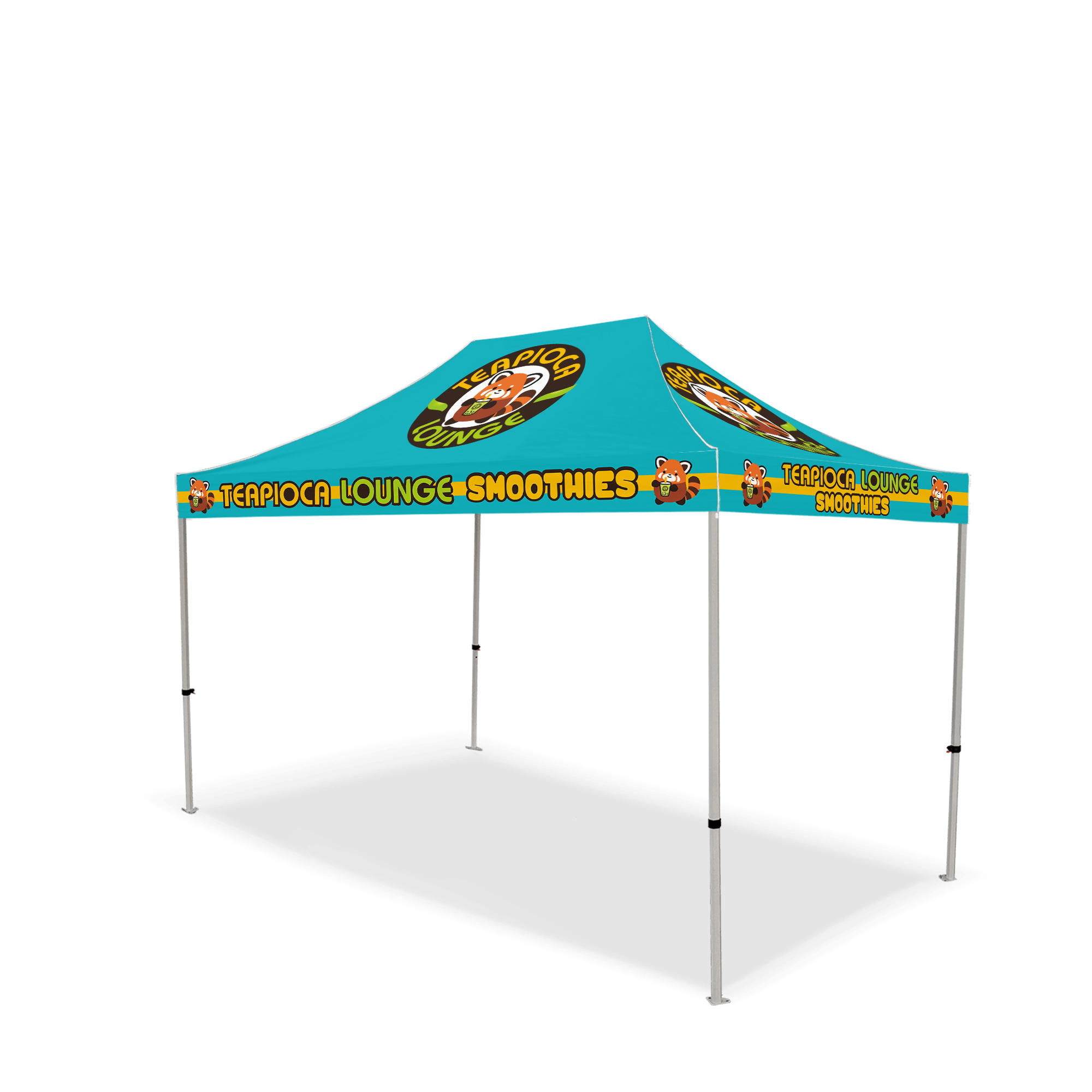 Custom Canopy Tent with Back Wall & Table Cover