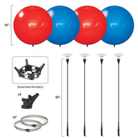 Reusable Vinyl Balloon Light Pole Kit - 4 Balloons