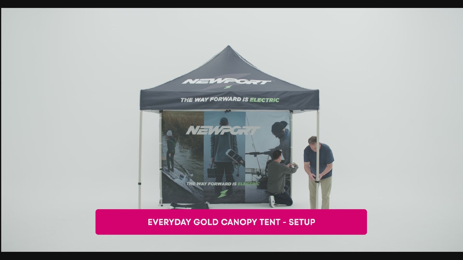 Custom Canopy Tent with Full Back Wall, Half Side Walls & Table Cover