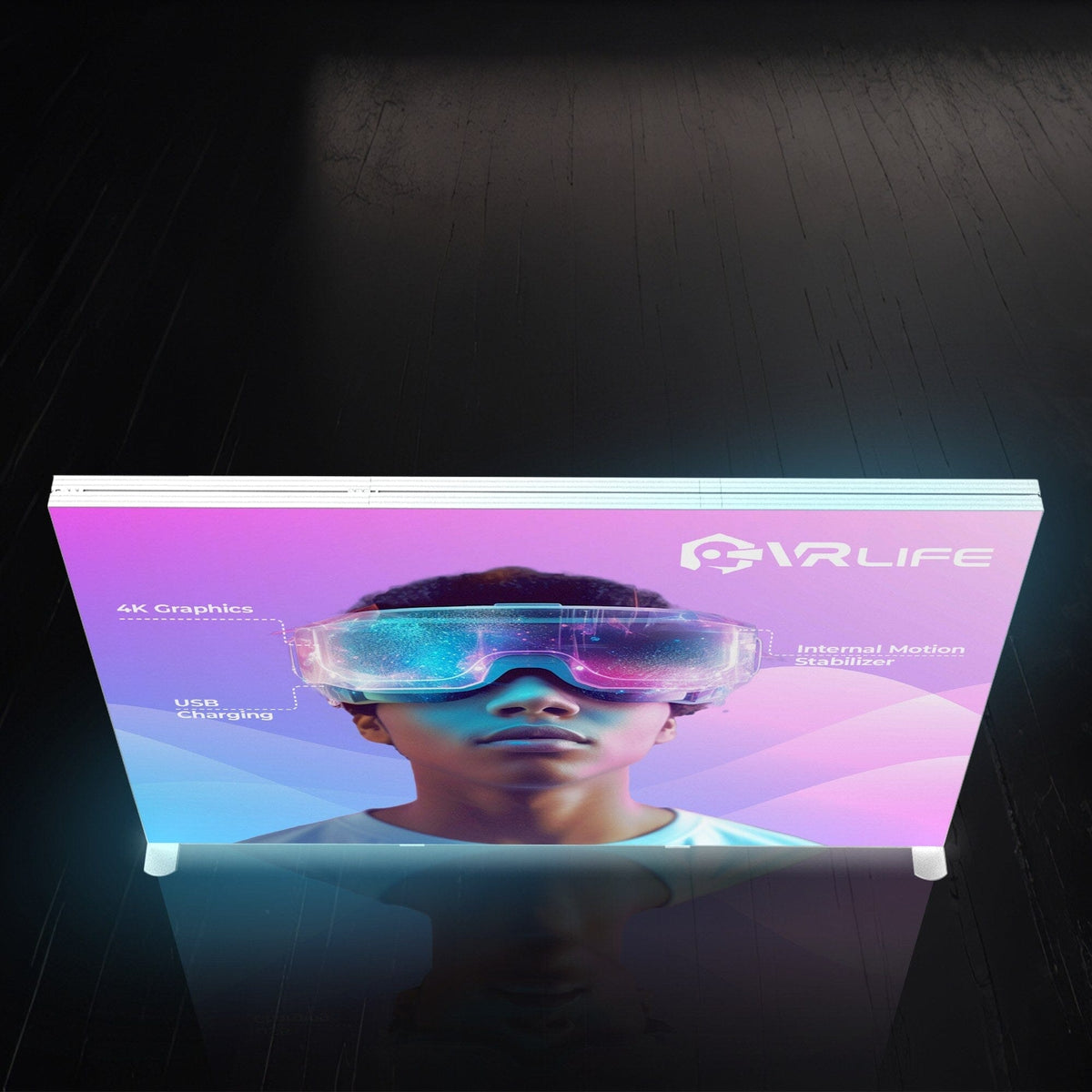 10ft SEG backlit trade show display, low view
