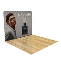 10ft Trade Show Display with Literature & Tablet Stand